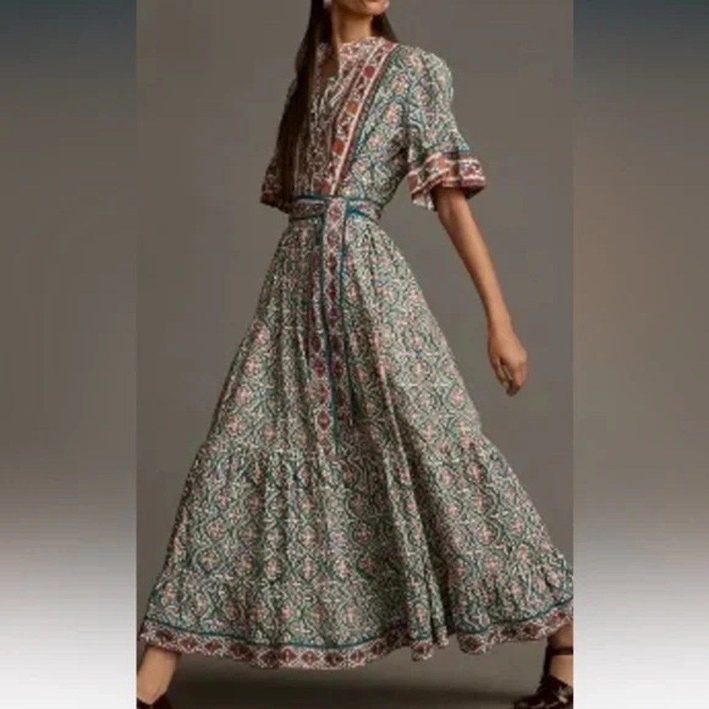 Sue Sartor for Anthropologie Maxi Dress